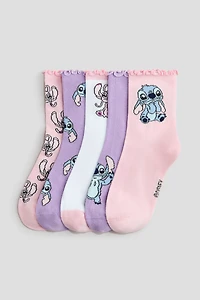 5-Pack Motif-Detail Socks