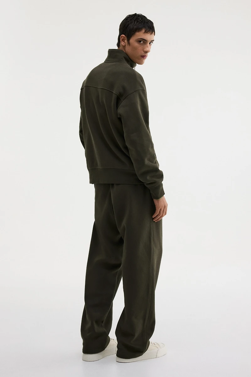 Loose Fit Half-Zip Sweatshirt