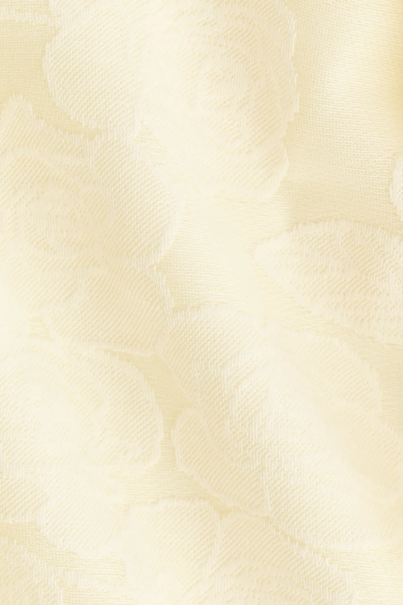 Pleated Jacquard-Weave Skirt