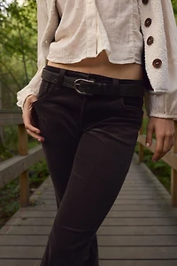 Pantalon évasé en velours côtelé