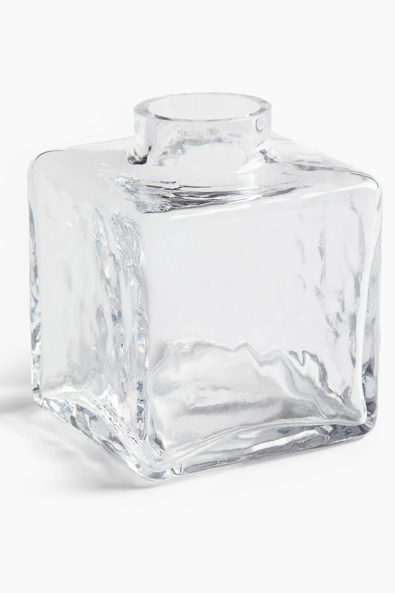 Soliflore en verre texturé