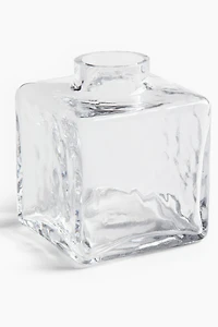 Soliflore en verre texturé