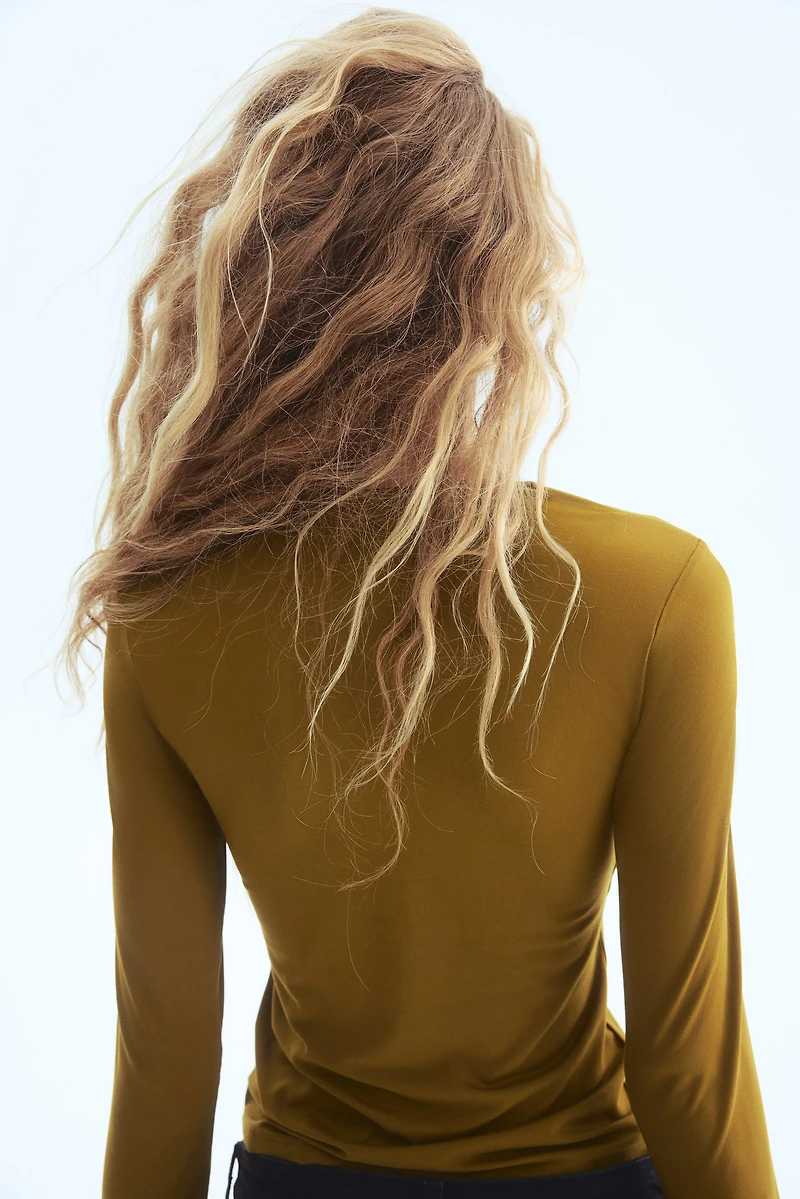 Long-sleeved Jersey Top