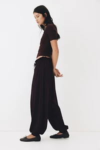 Jersey balloon trousers