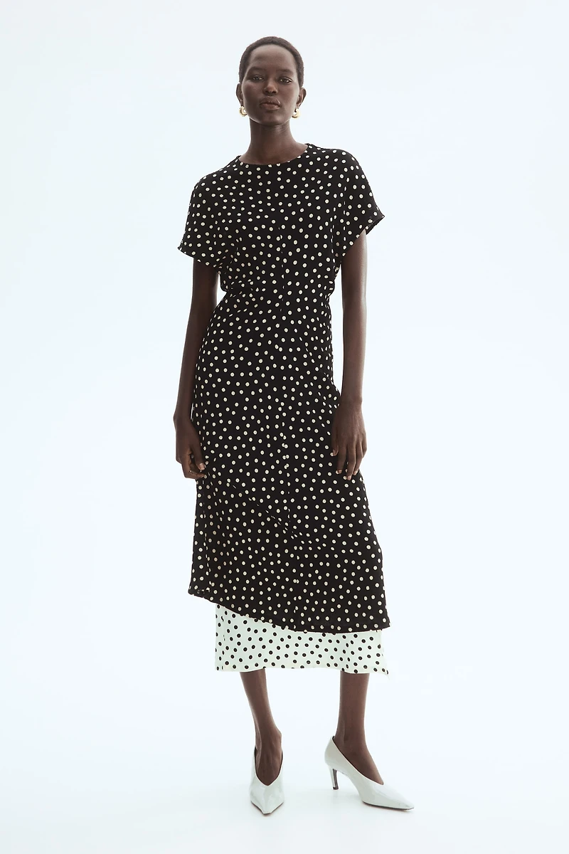 Textured Jersey Dress