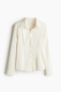 Fitted Satin Shirt