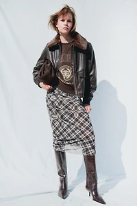 Sweatshirt with Text Motif