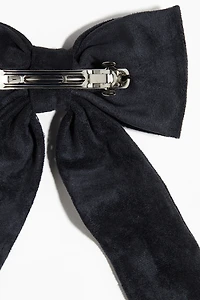 Embellished bow hair clip