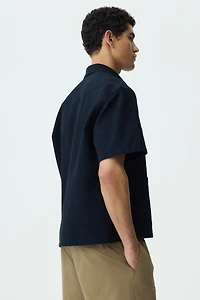 Relaxed-Fit Linen-Blend Shirt