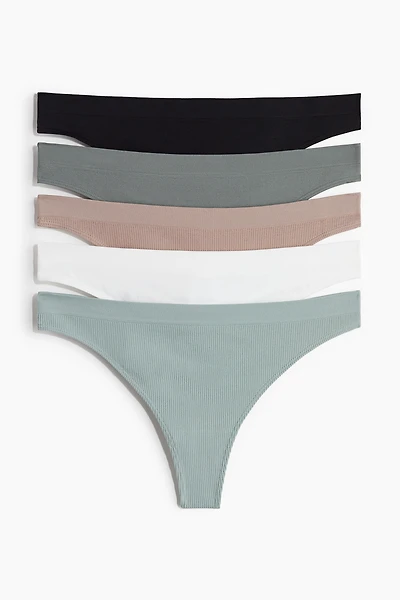 5-Pack Seamless Thong Briefs