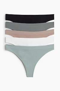 5-Pack Seamless Thong Briefs