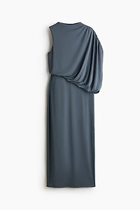 Robe maxi à effet drapé