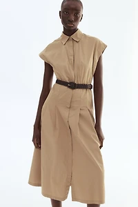 Cotton Poplin Shirt Dress