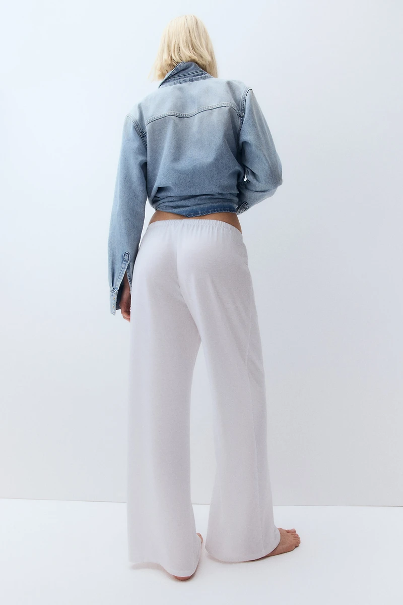 Straight-Leg Drawstring Pants