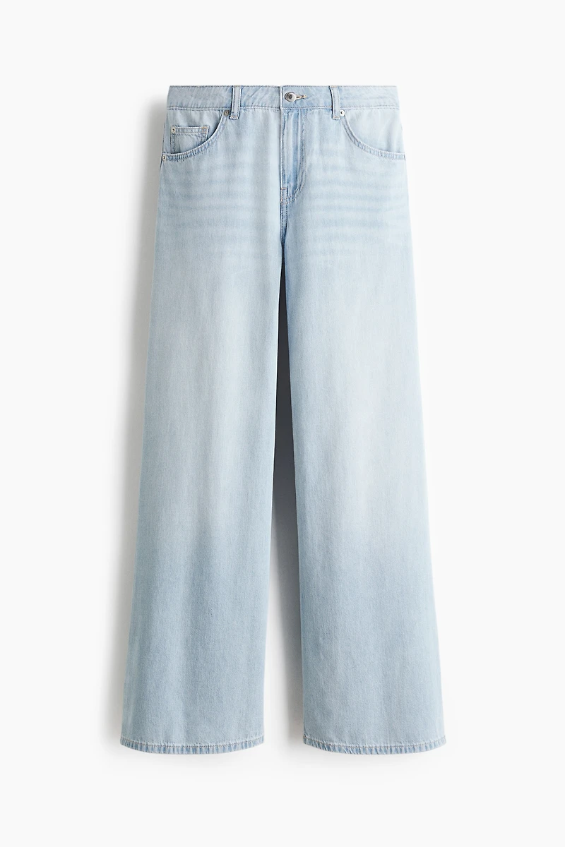 Wide-Leg Regular Waist Jeans