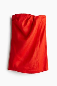Linen Bandeau Dress