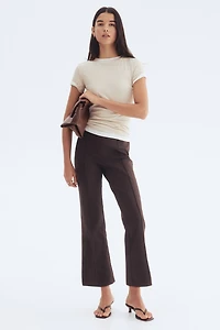 Flared Crease-Front Pants