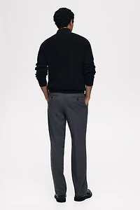 Regular-Fit Wool-Blend Suit Pants