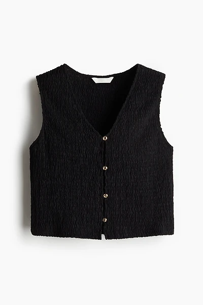 Textured Jersey Vest