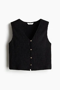 Textured Jersey Vest