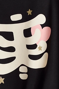 Long-Sleeved Printed Top
