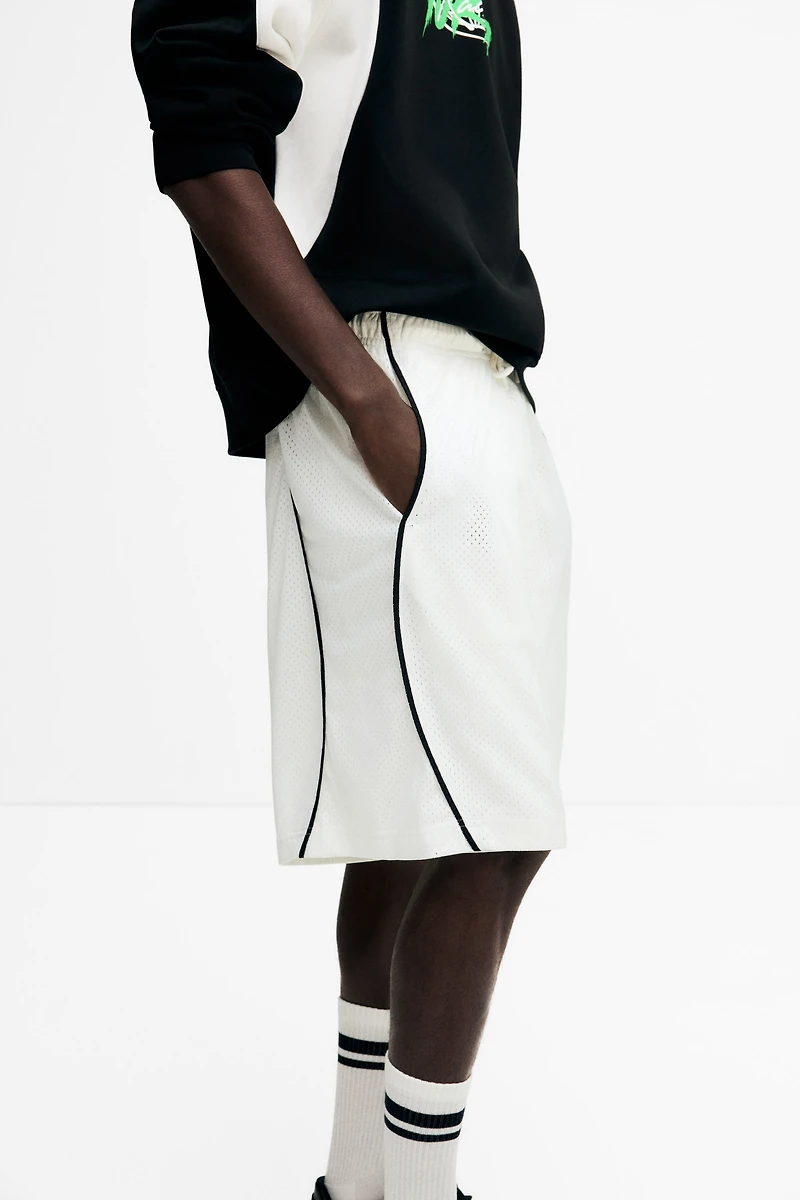 Relaxed-Fit Mesh Shorts