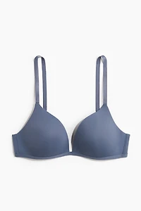 Padded Soft-Cup Microfiber Bra
