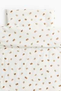 Patterned Crib Duvet Cover Set