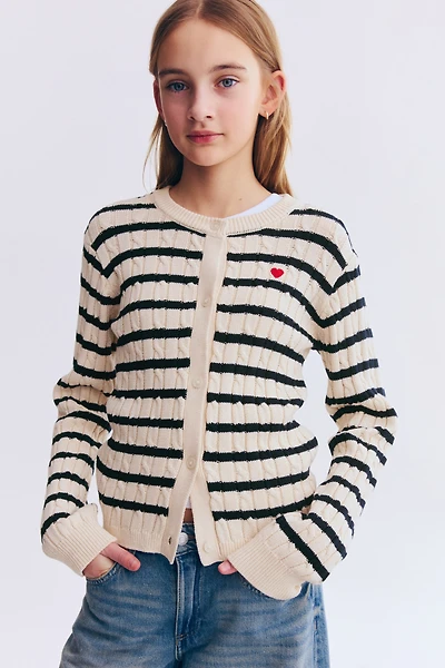 Cable-Knit Cardigan