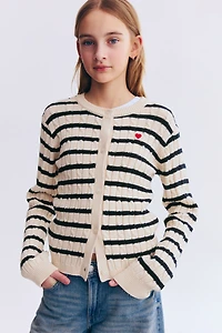 Cable-Knit Cardigan