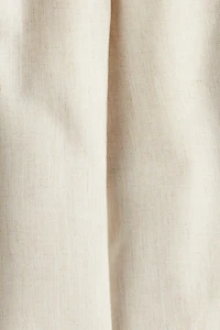 Pantalon d'habit coupe classique en lin mélangé
