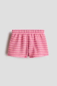 Short en tricot texturé