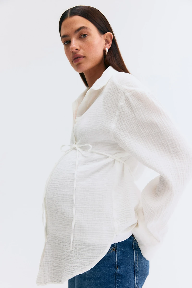 MAMA Before & After Muslin Shirt