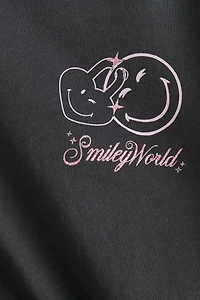 Cotton T-Shirt with Printed Motif