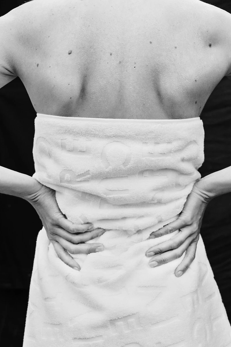 Serviette de bain en coton éponge