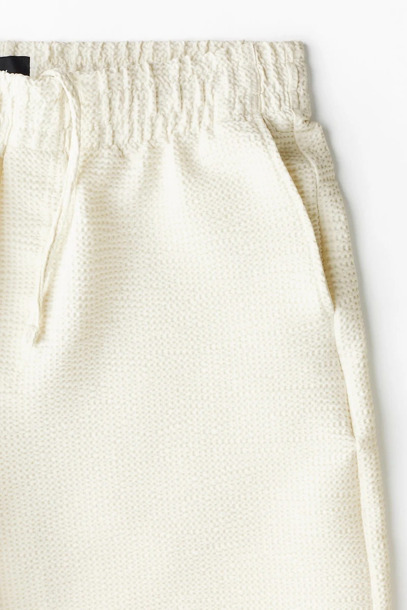 Relaxed-Fit Waffled Shorts