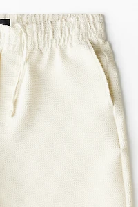 Relaxed-Fit Waffled Shorts