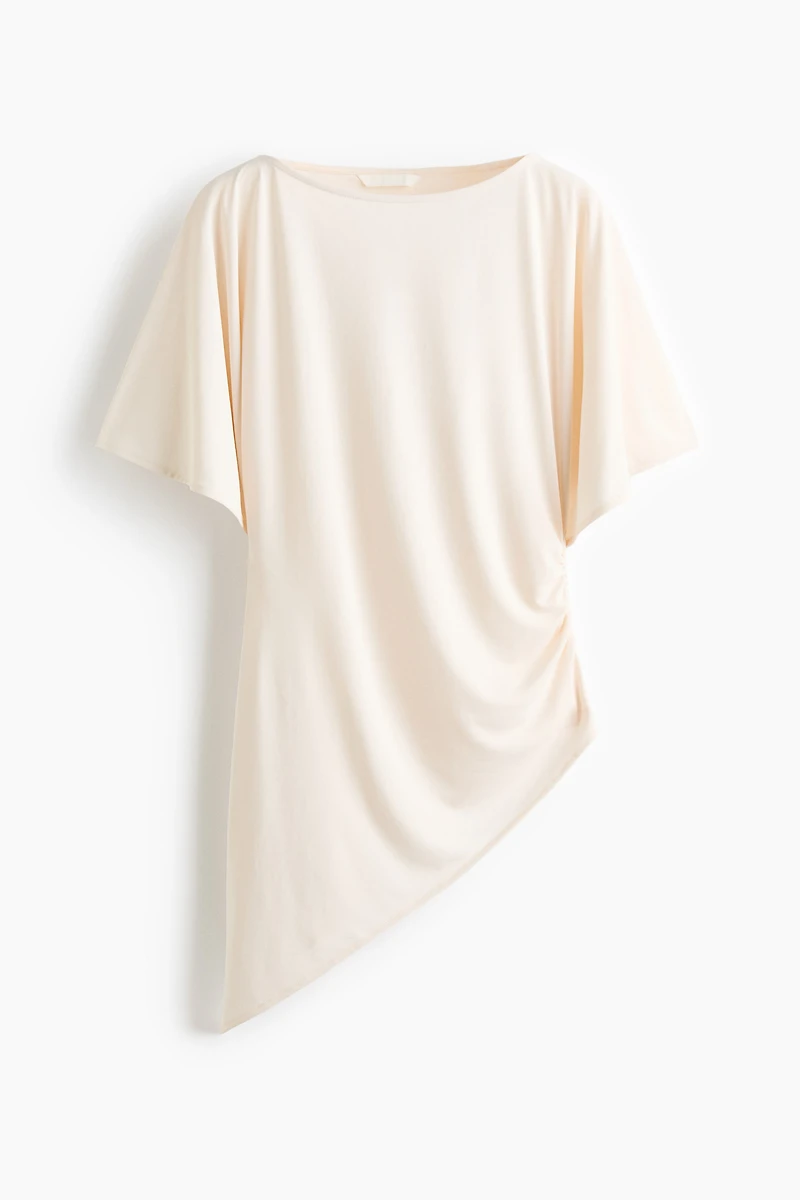 Asymmetric Butterfly-Sleeved Top