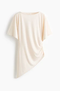 Asymmetric Butterfly-Sleeved Top