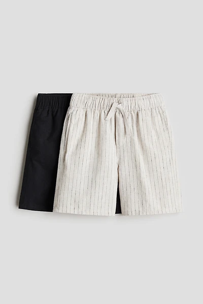 2-Pack Linen-Blend Shorts