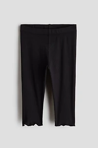 Ribbed Cotton Leggings