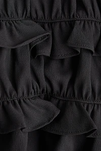 Ruffle-Trimmed Strappy Top