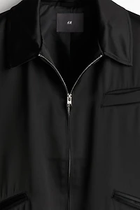 Regular-Fit Satin Jacket