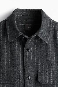Regular Fit Felted Overshirt