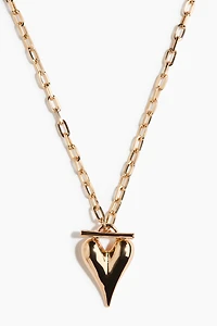 Heart-Pendant Chain Necklace