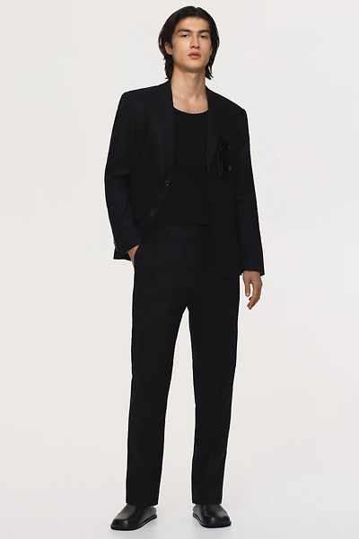 Slim-Fit Linen Suit Pants