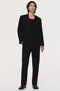 Slim-Fit Linen Suit Pants