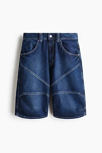 Super-Baggy Denim Shorts