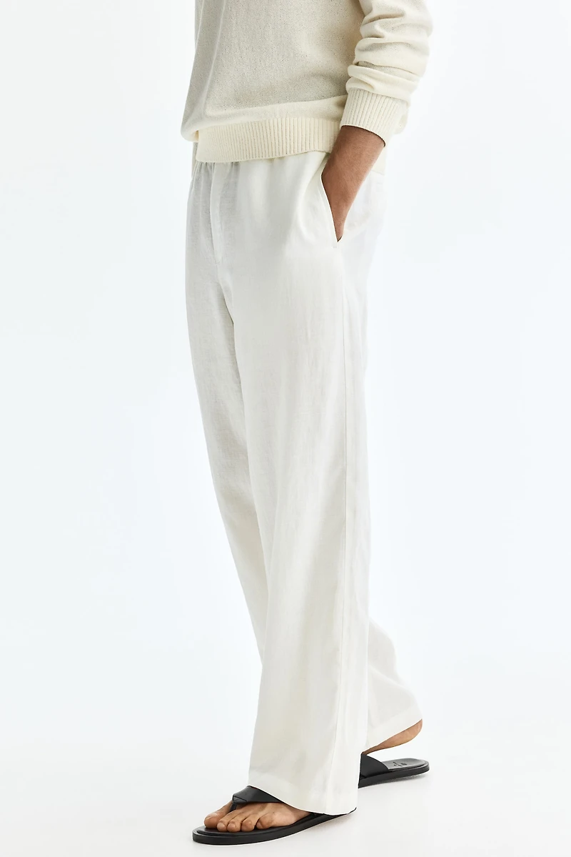 Loose-Fit Linen Pants