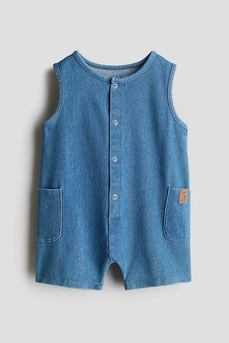 Denim-Look Romper Suit